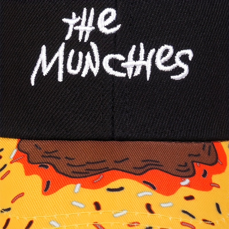 “The Munchies” Bite Visor Cap – Black Burger Design