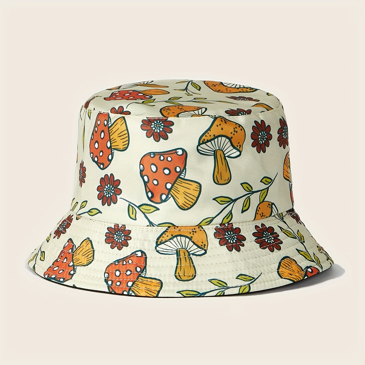 Mushroom Meadow Bucket Hat – Whimsical, Nature-Inspired Vibes