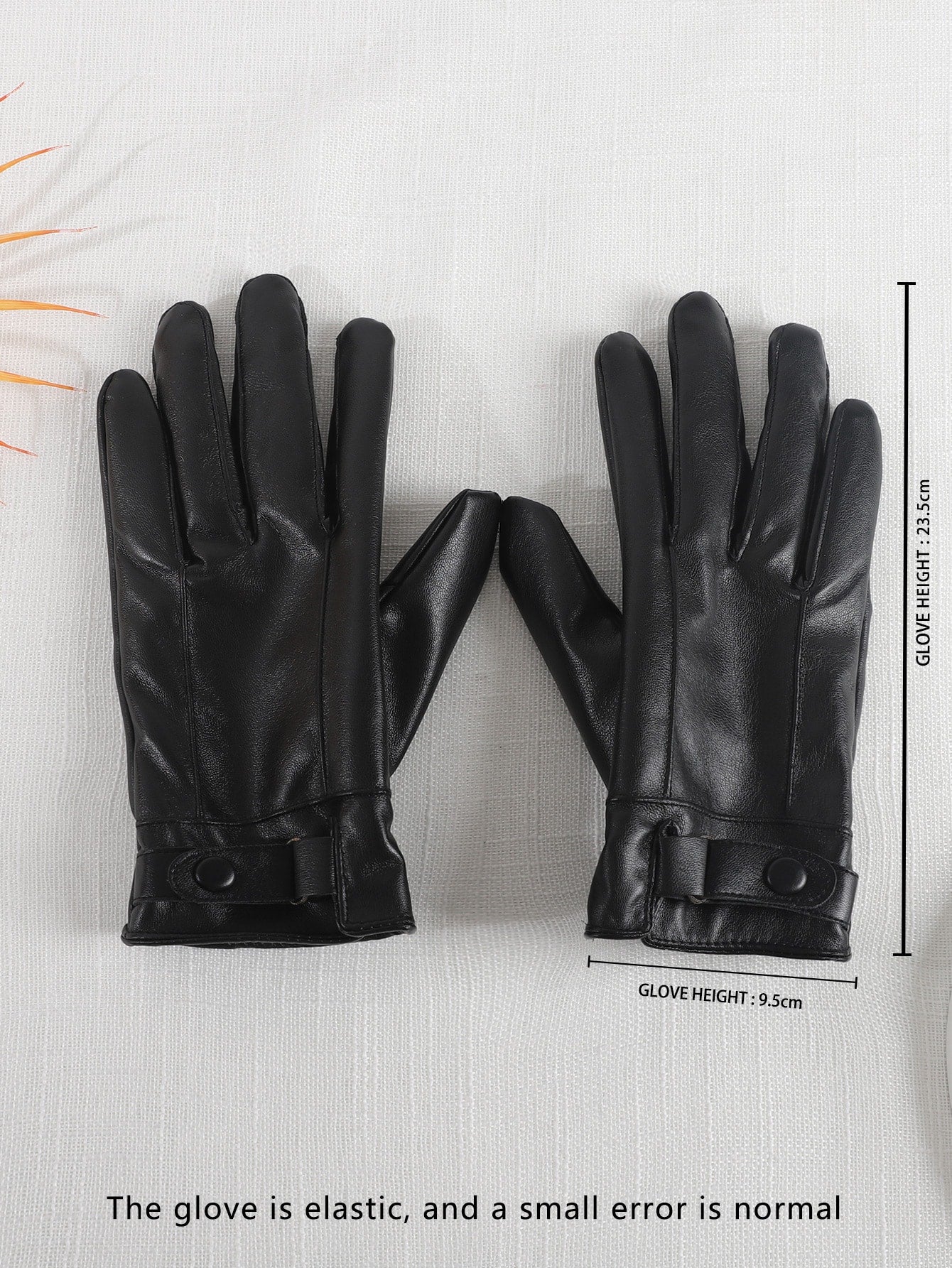 Classic Black Leather Winter Gloves – Warm, Soft & Stylish Fit