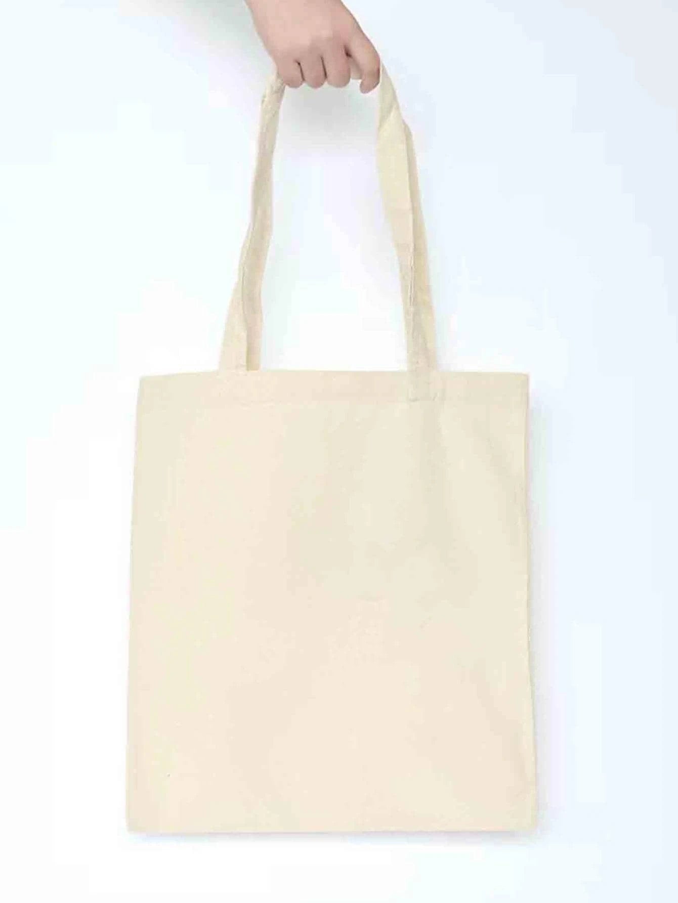 Minimalist Beige Tote Bag