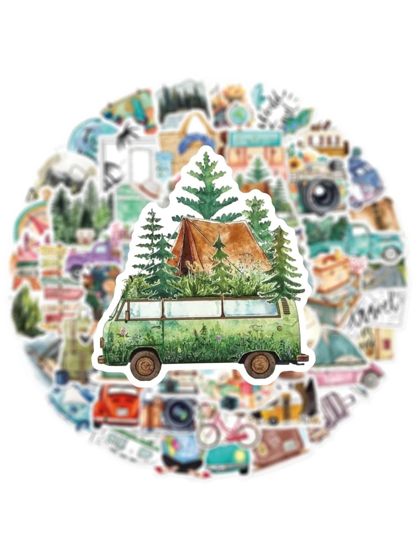 50pcs Bohemian Style Stickers - Cozy Collective LB