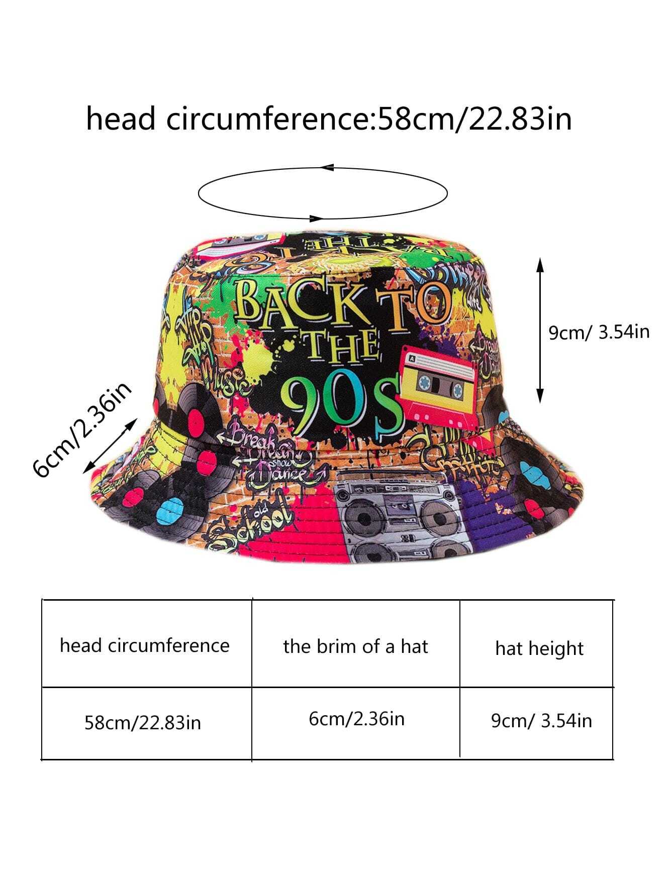 90s Graffiti Bucket Hat