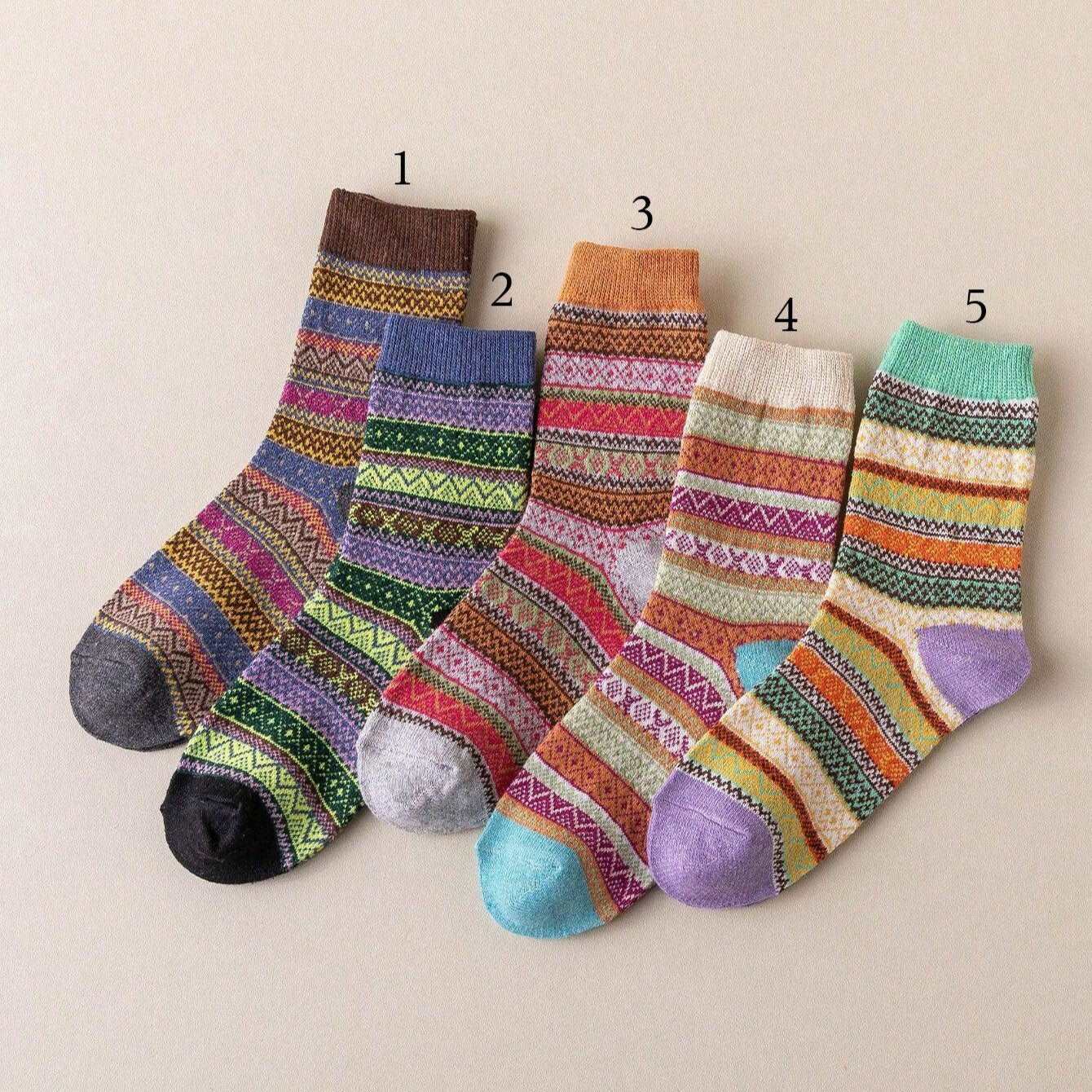 Retro Style Women's Socks - Cozy Collective LB
