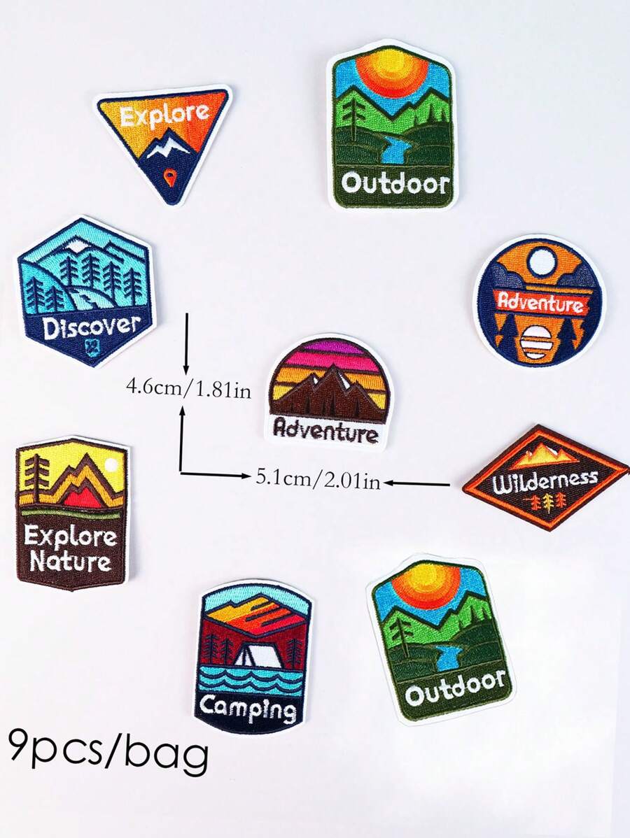 9 Adventure Fabric Badges