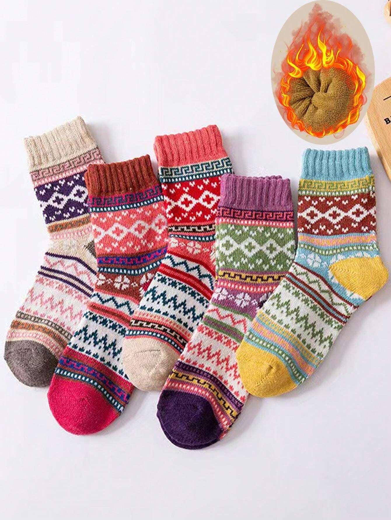 Cozy Thermal Knit Socks – EU Sizes 35-39