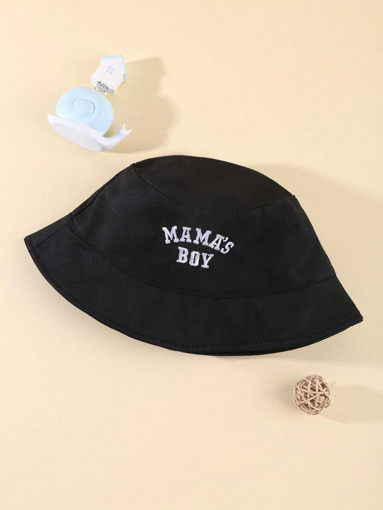 Mama's Boy Embroidered Bucket Hat For Kids - 3 to 8 years