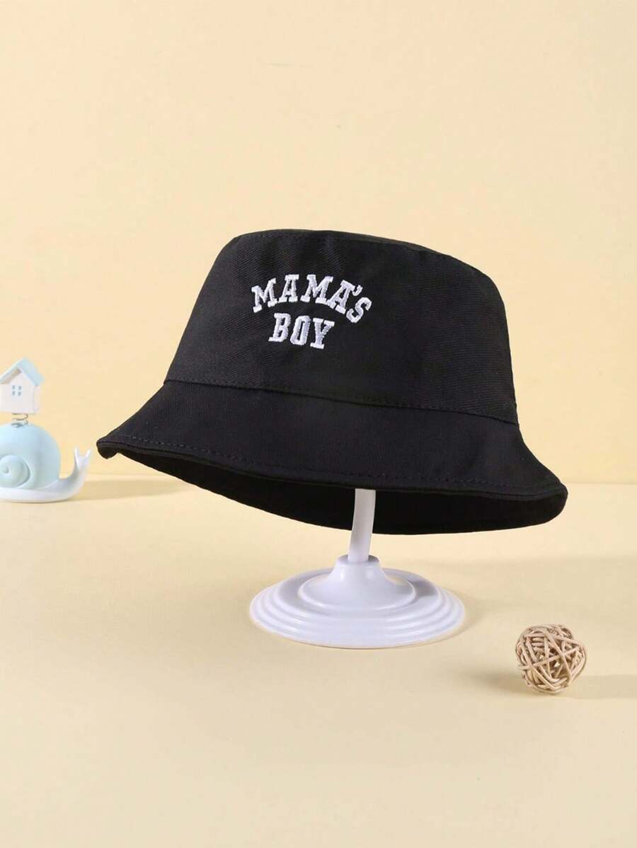 Mama's Boy Embroidered Bucket Hat For Kids - 3 to 8 years