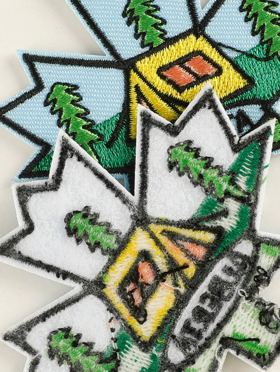 2 Pieces Of Stitchable Badges