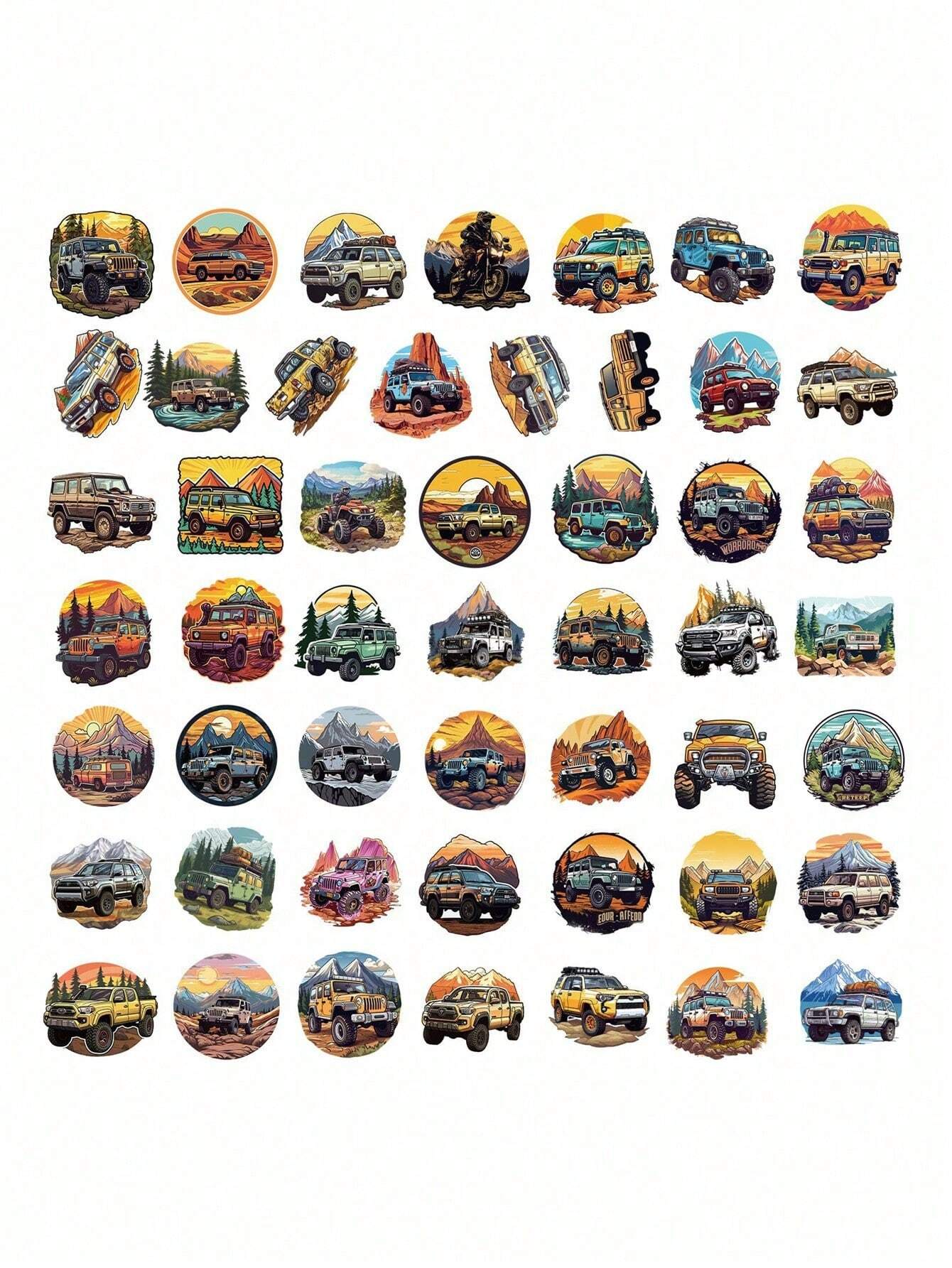 50 pcs Off-Road Stickers