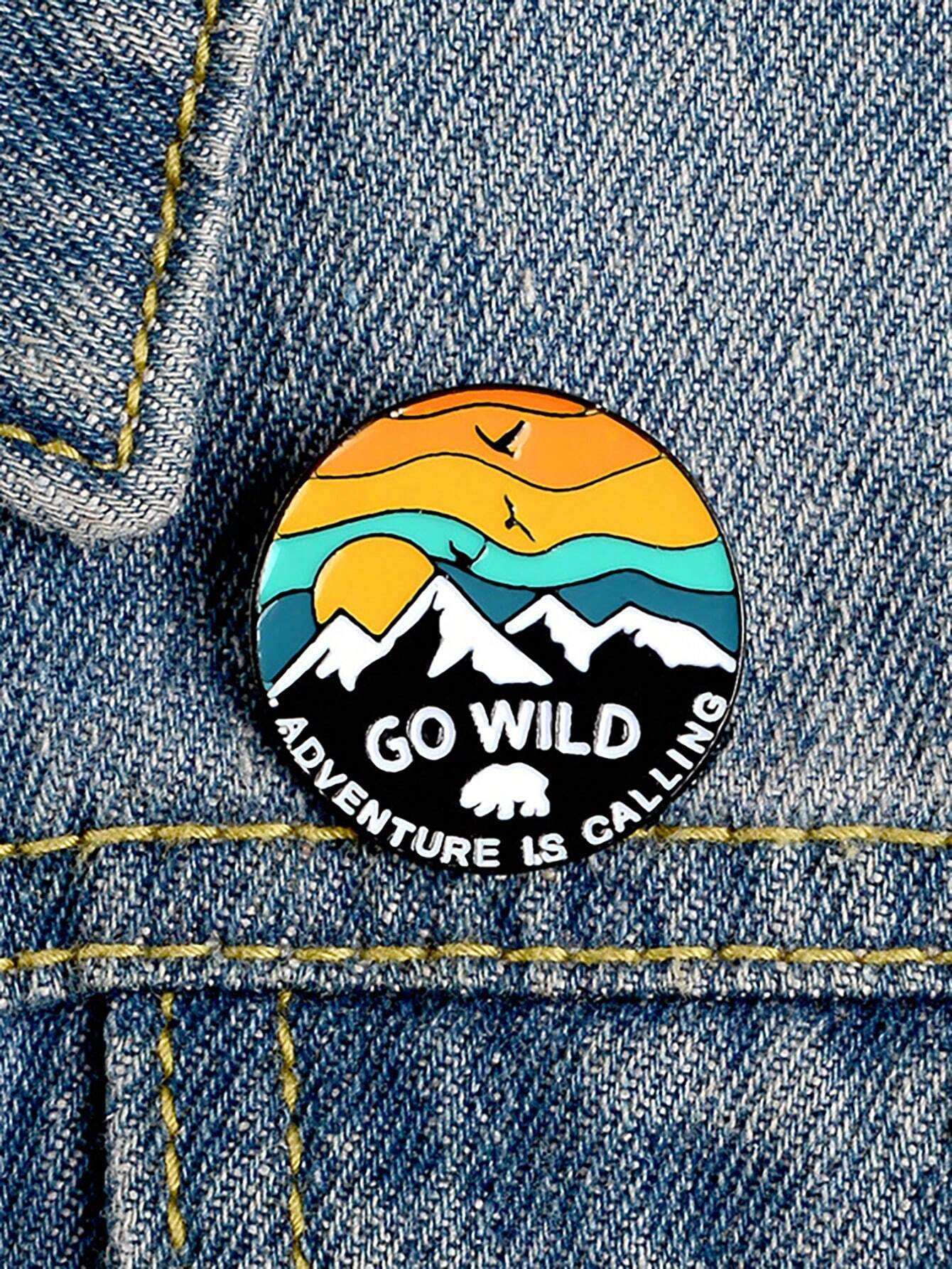 Go Wild Enamel Pin - 2.2cm