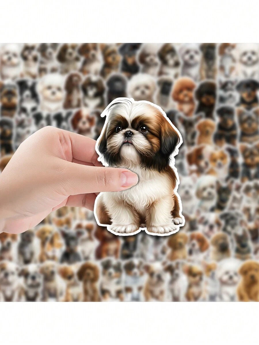 100 Pcs Dogs Stickers - Waterproof