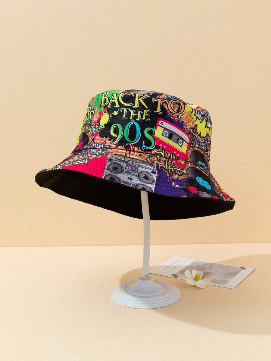90s Graffiti Bucket Hat
