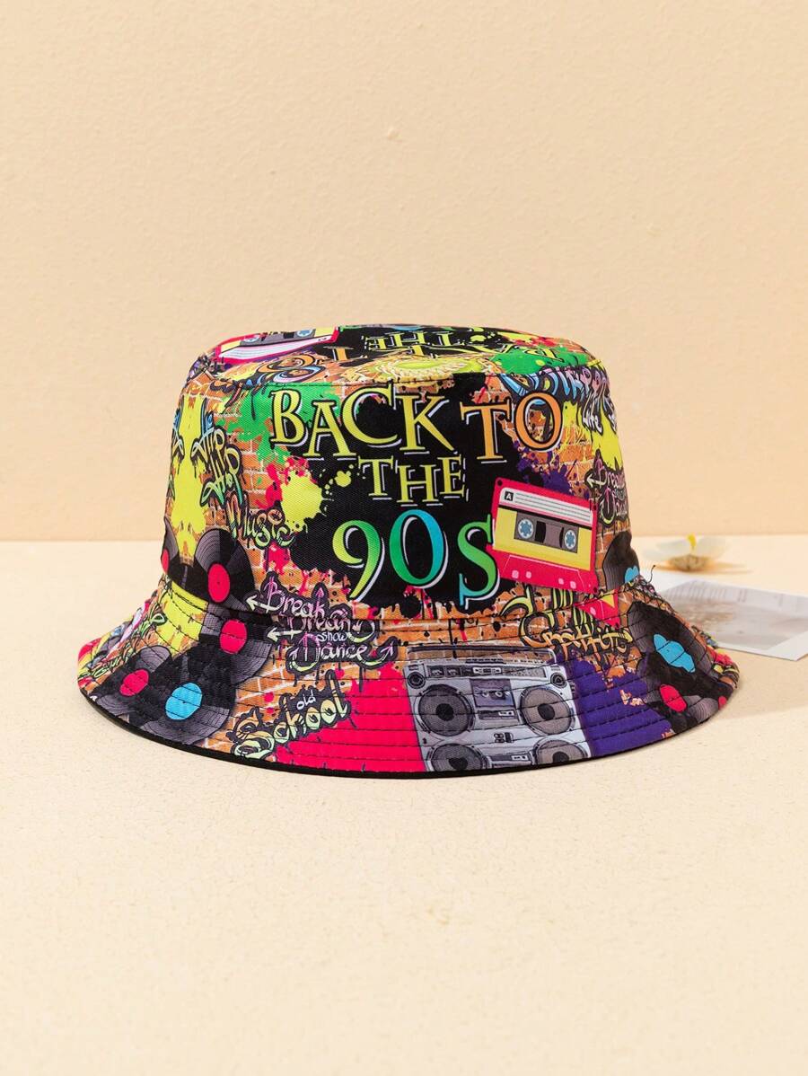 90s Graffiti Bucket Hat