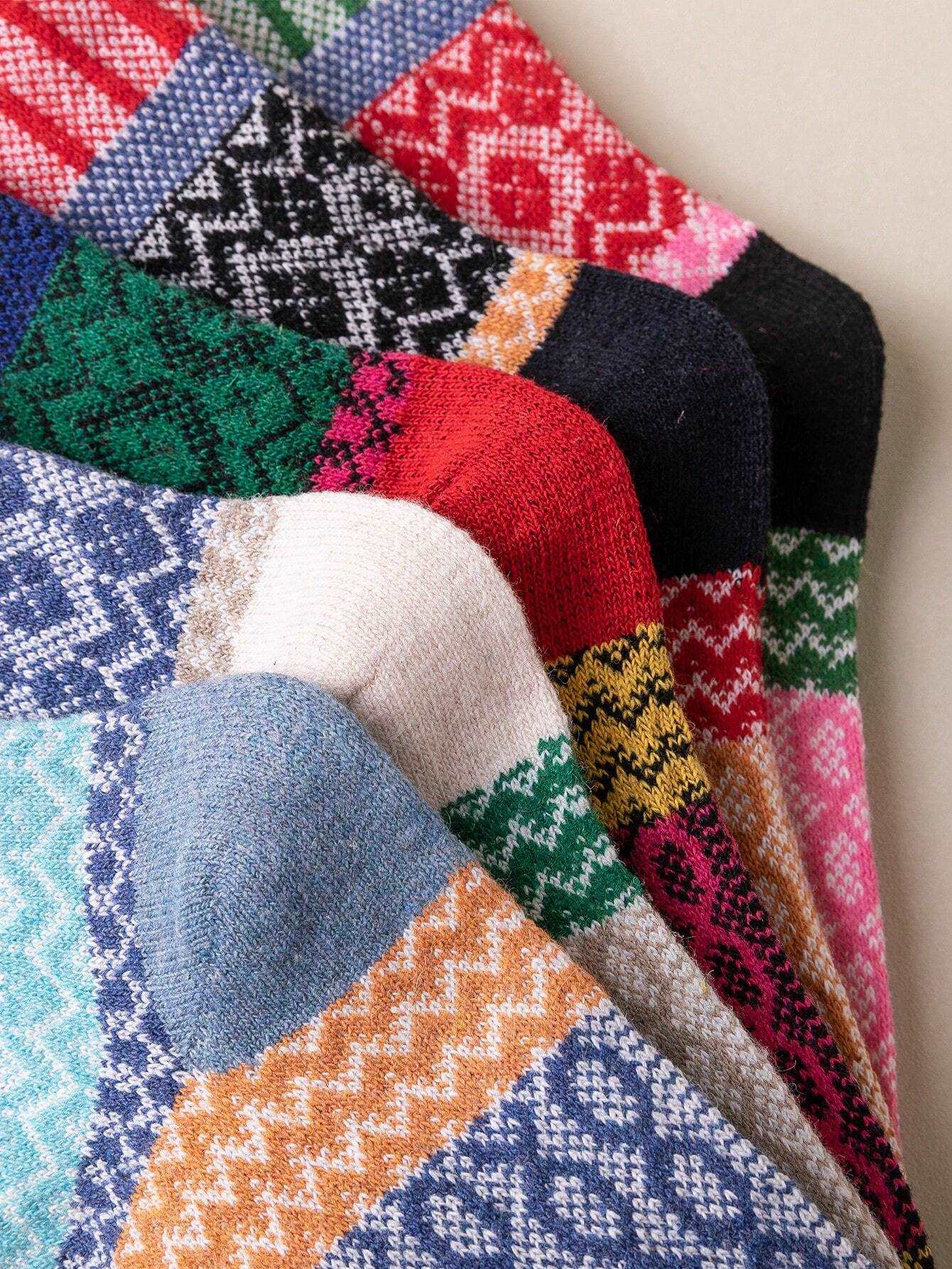 Cozy Knit Patterned Socks – EU Sizes 37-42
