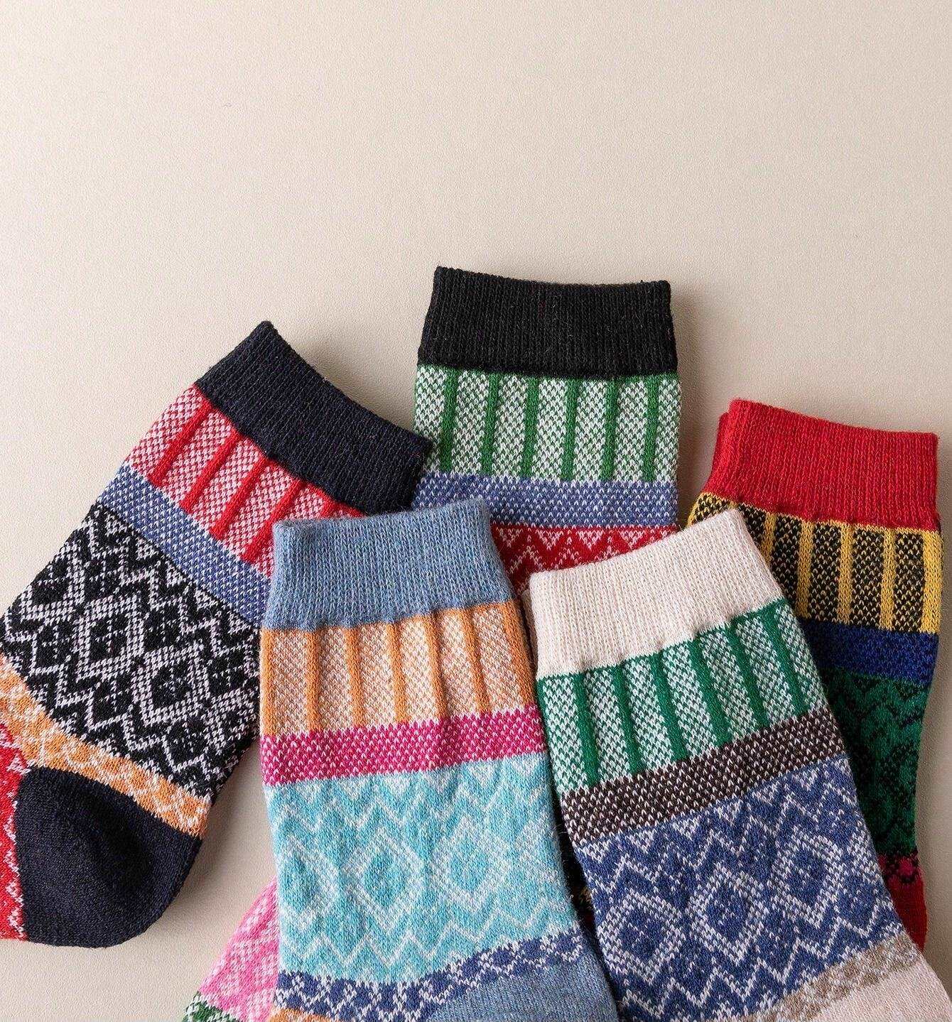 Cozy Knit Patterned Socks – EU Sizes 37-42