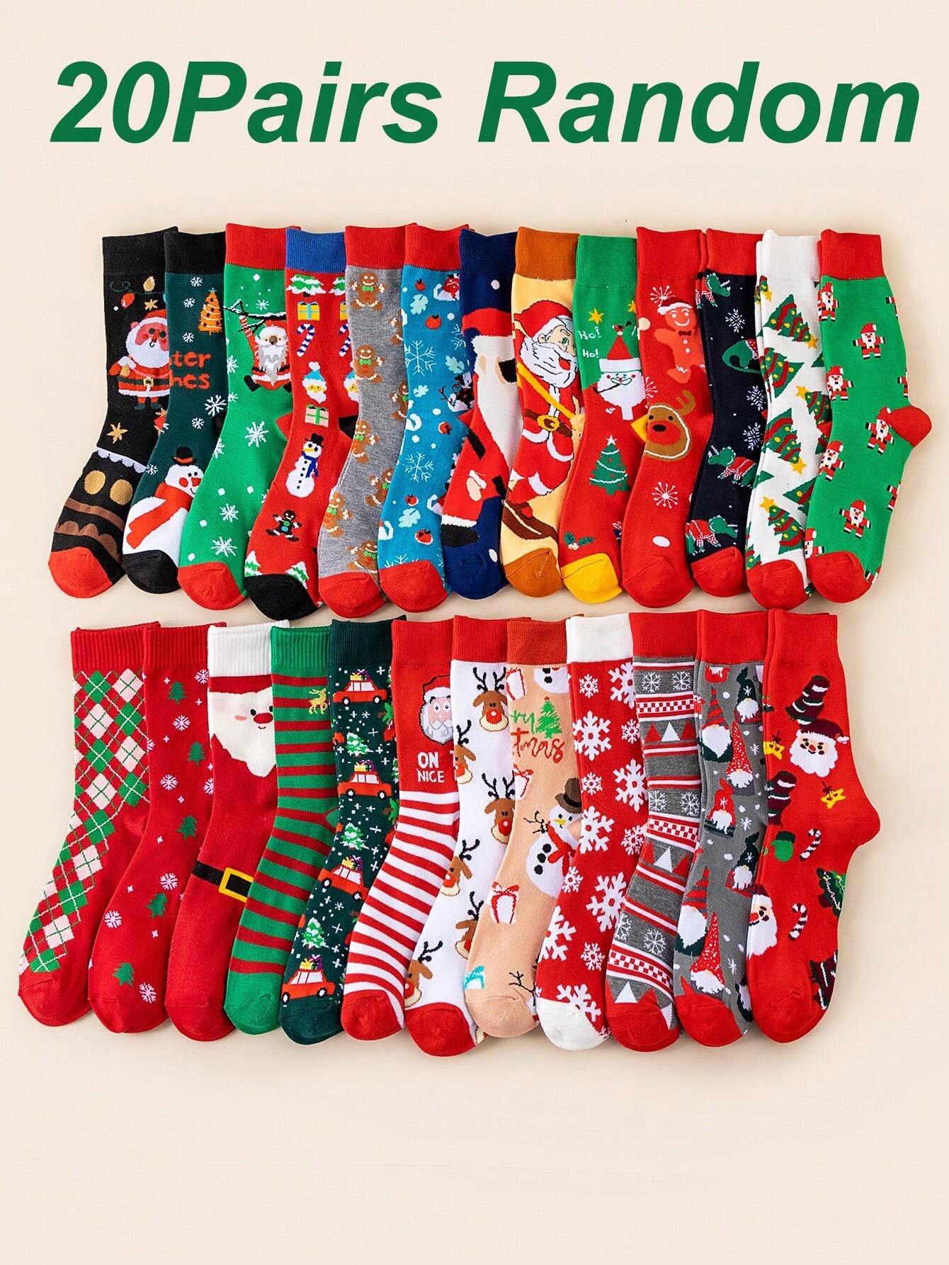 20 Pairs of Christmas Cheer Socks - 36-41 EU