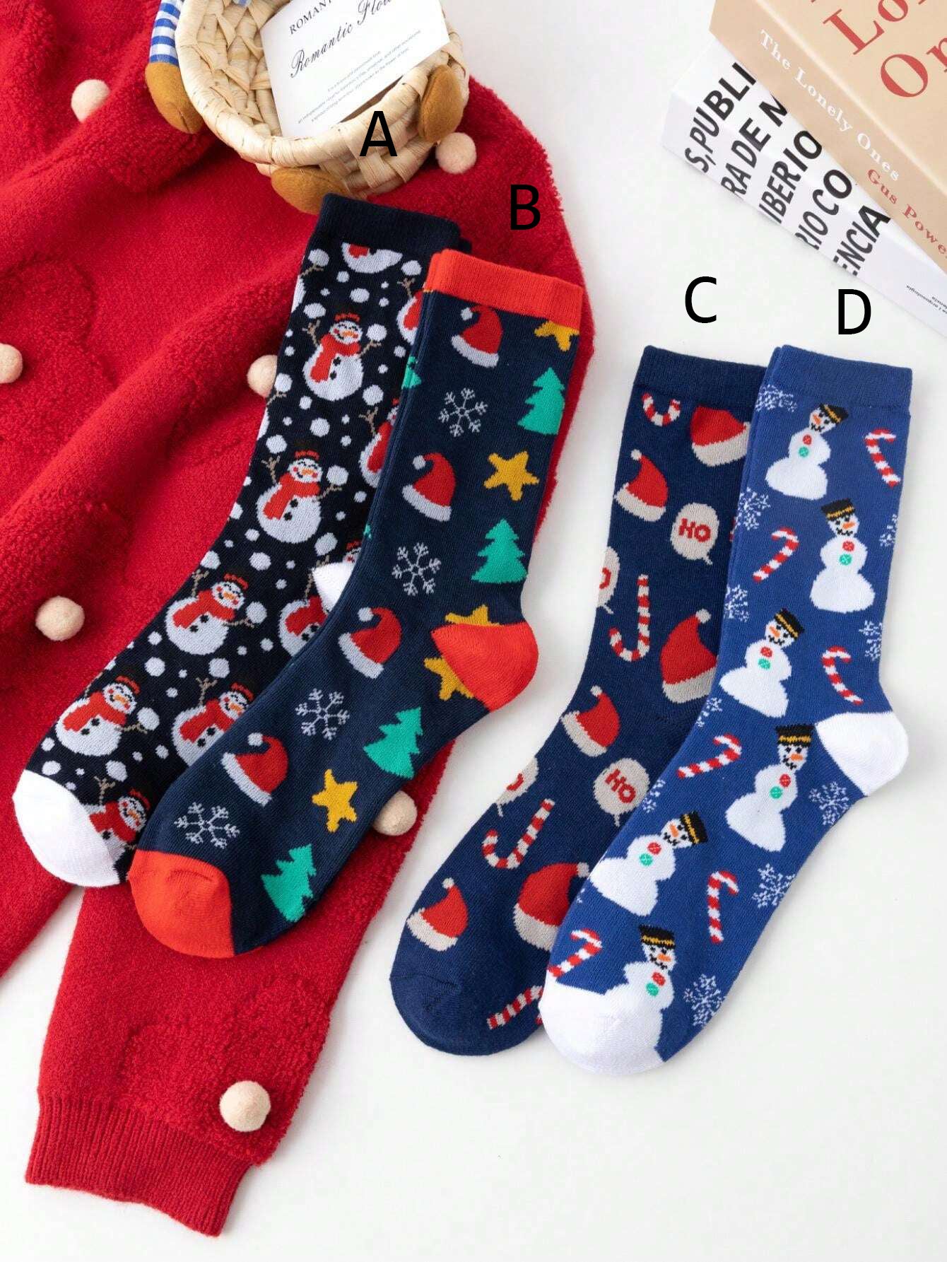 39-45 EU - Classic Christmas Cheer Socks