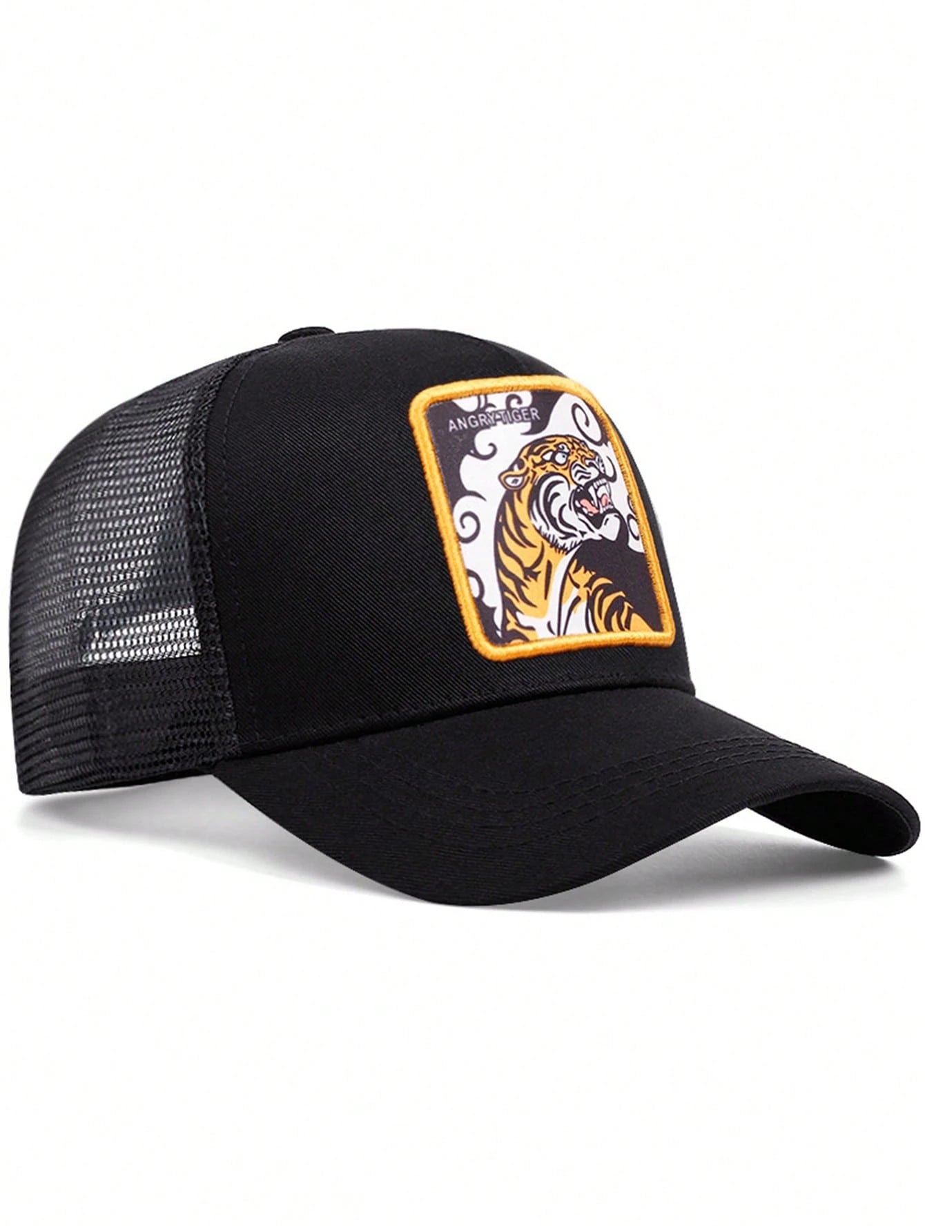 Tiger Embroidered Trucker Cap