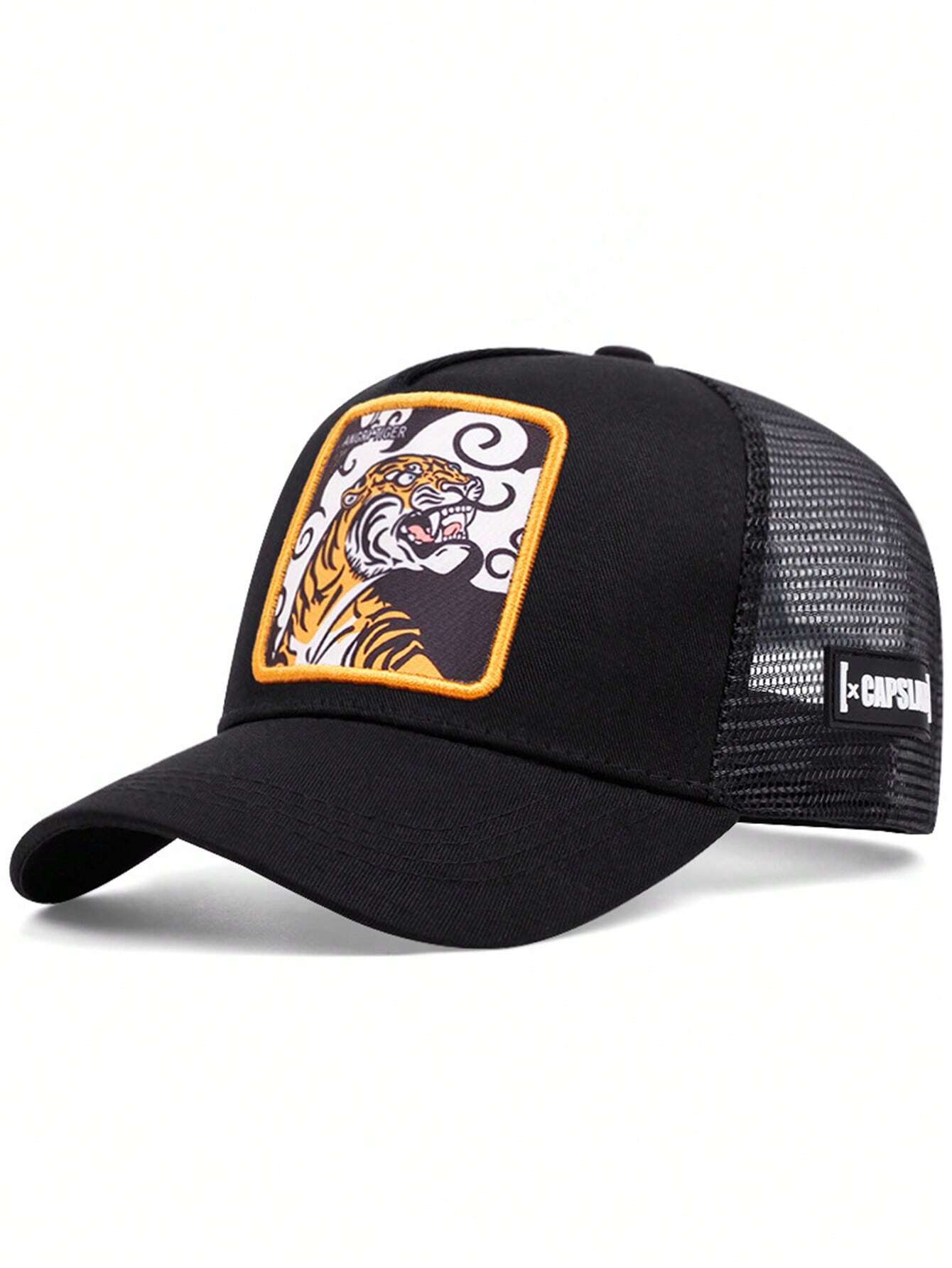 Tiger Embroidered Trucker Cap