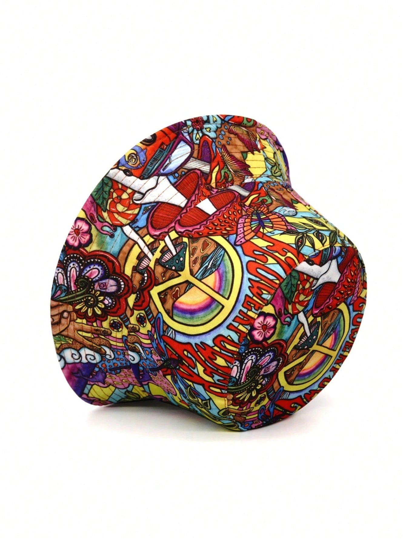 Flower Power Bucket Hat – Retro Hippie Vibes