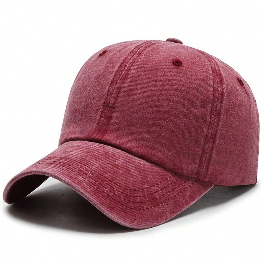 (4 Colors) Vintage Washed Cotton Baseball Cap - Unisex Adjustable caps
