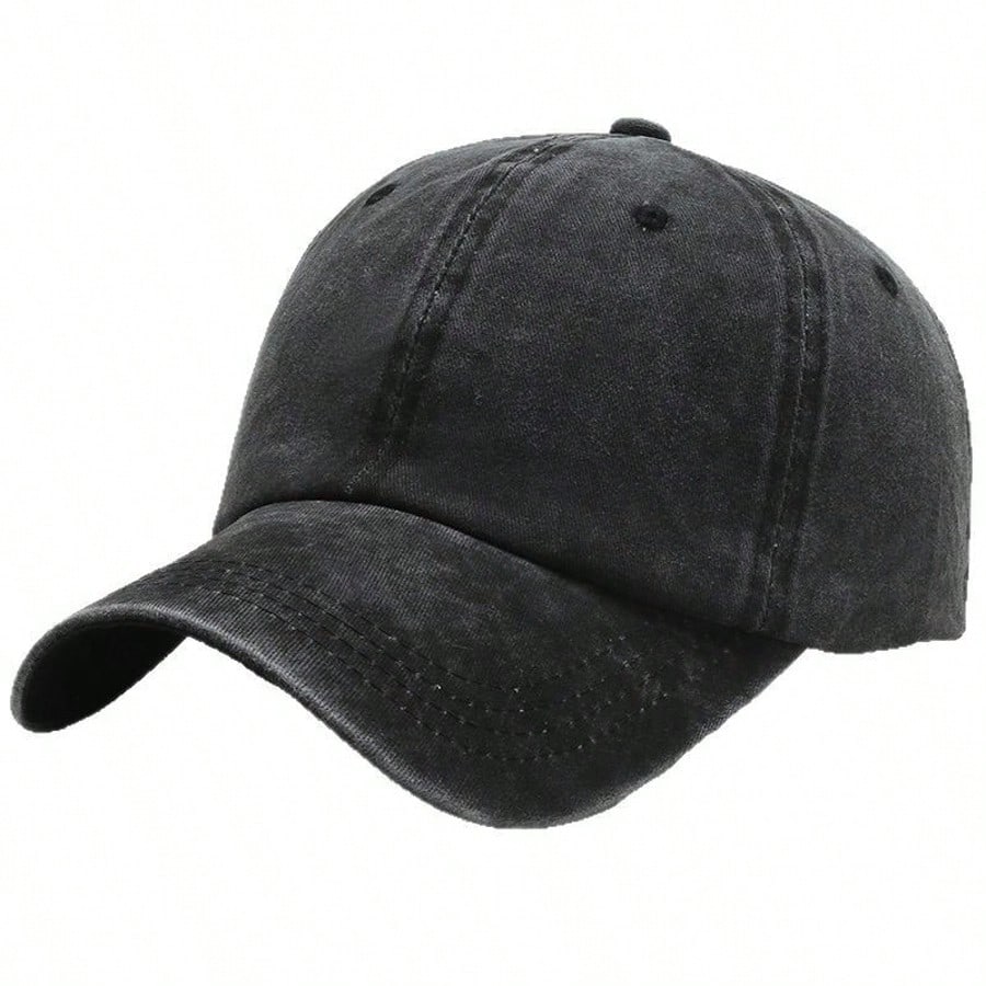 (4 Colors) Vintage Washed Cotton Baseball Cap - Unisex Adjustable caps