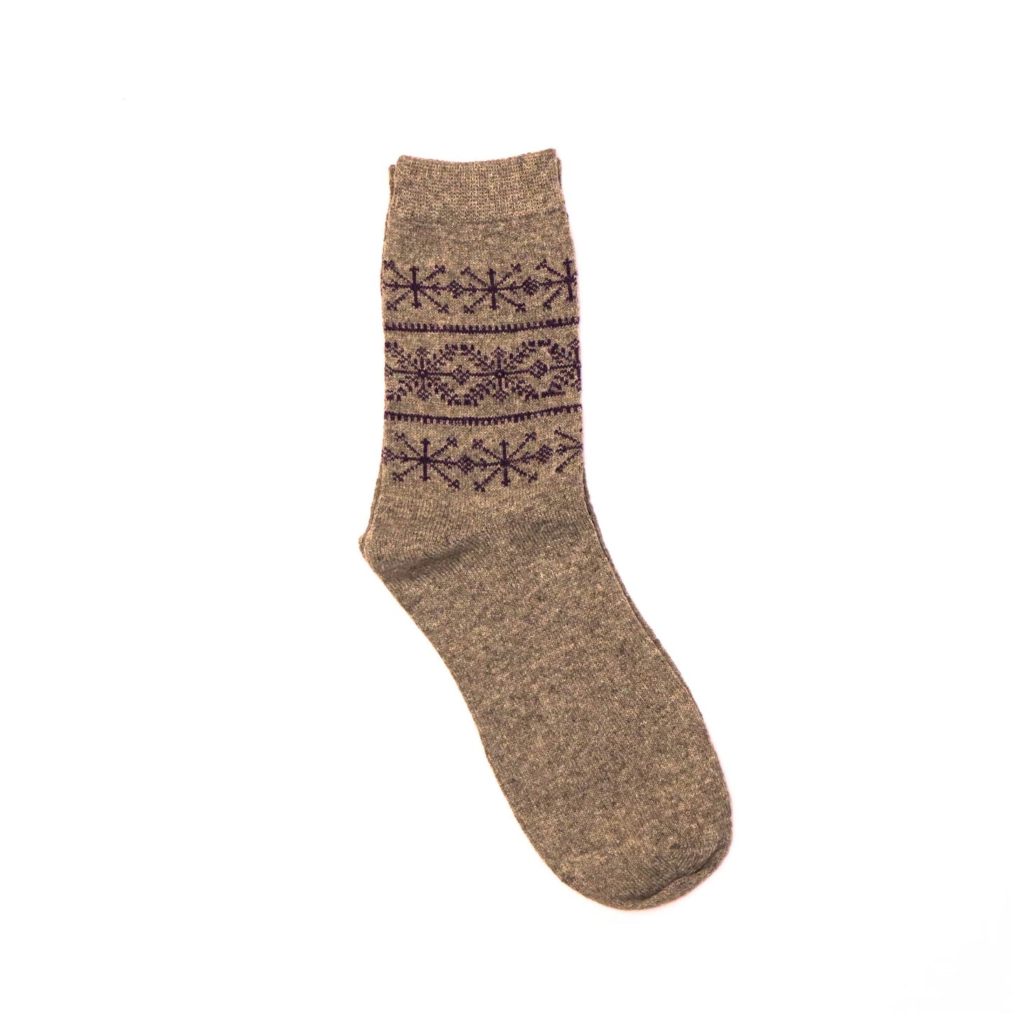 39-45 EU - Snowflake Knit Socks