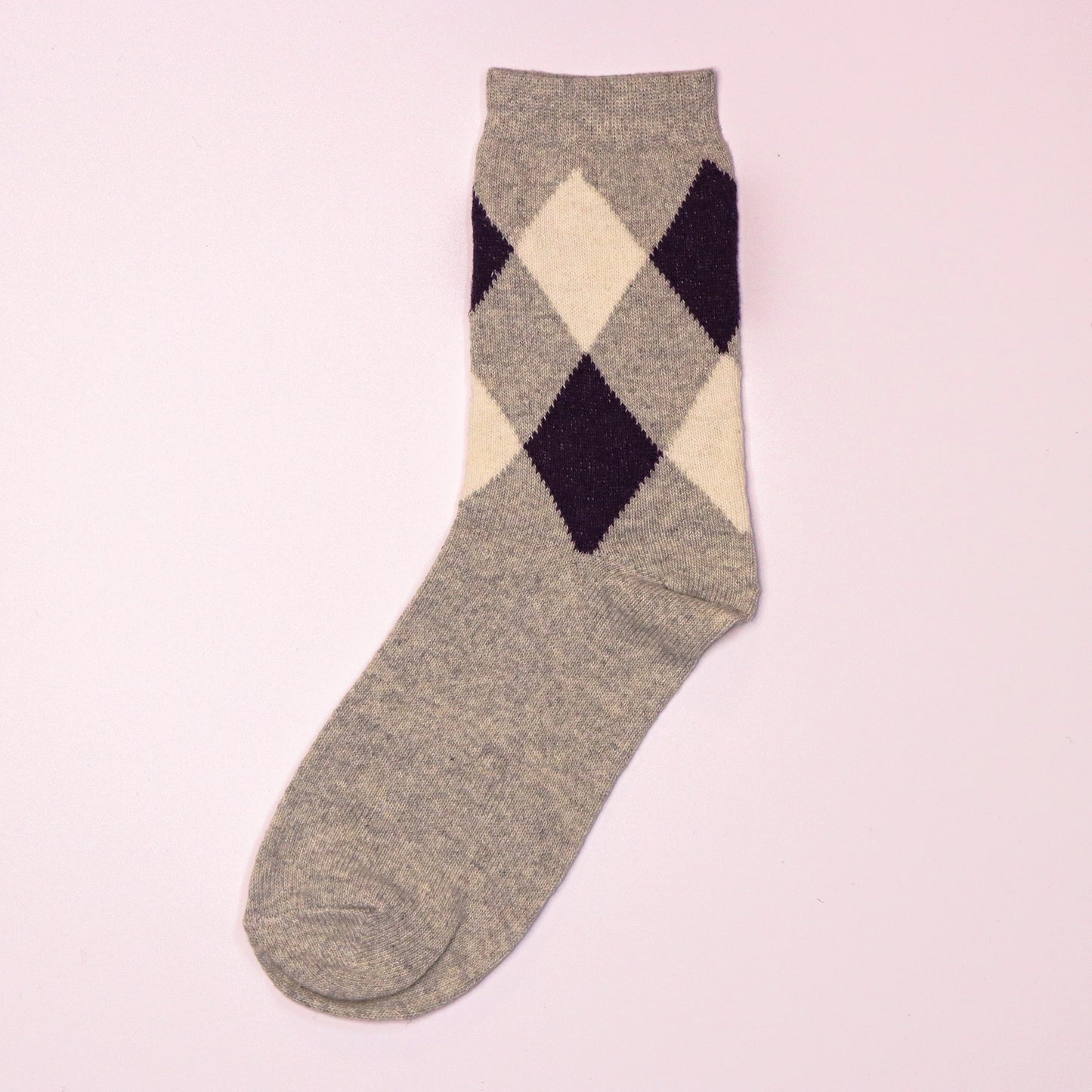 39-45 EU - Argyle Pattern Socks
