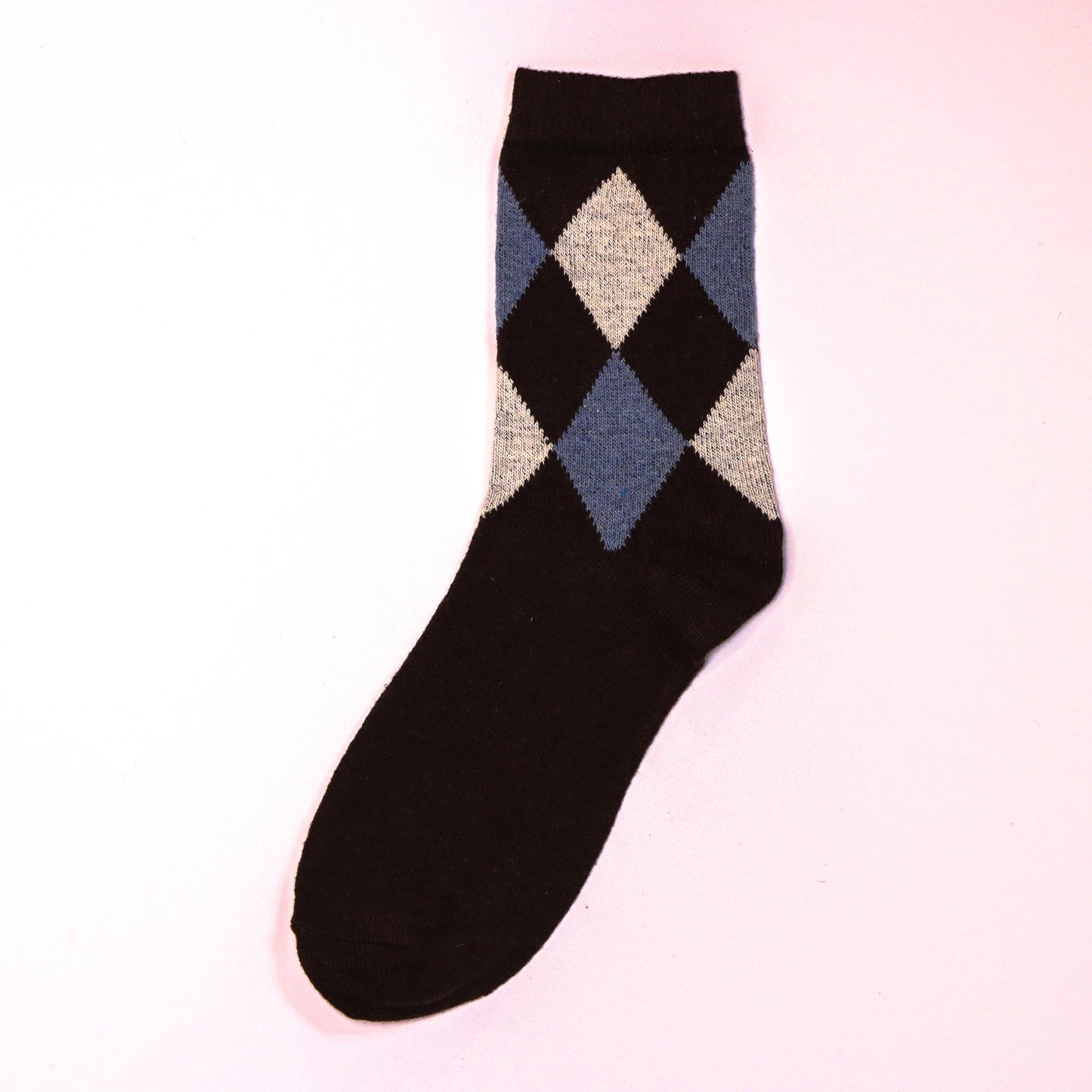 39-45 EU - Argyle Pattern Socks