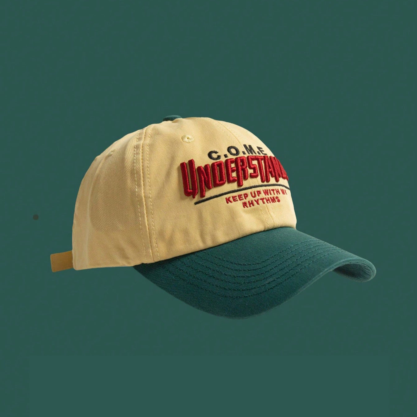 Embroidered Statement Cap – Keep Up with Rhythms