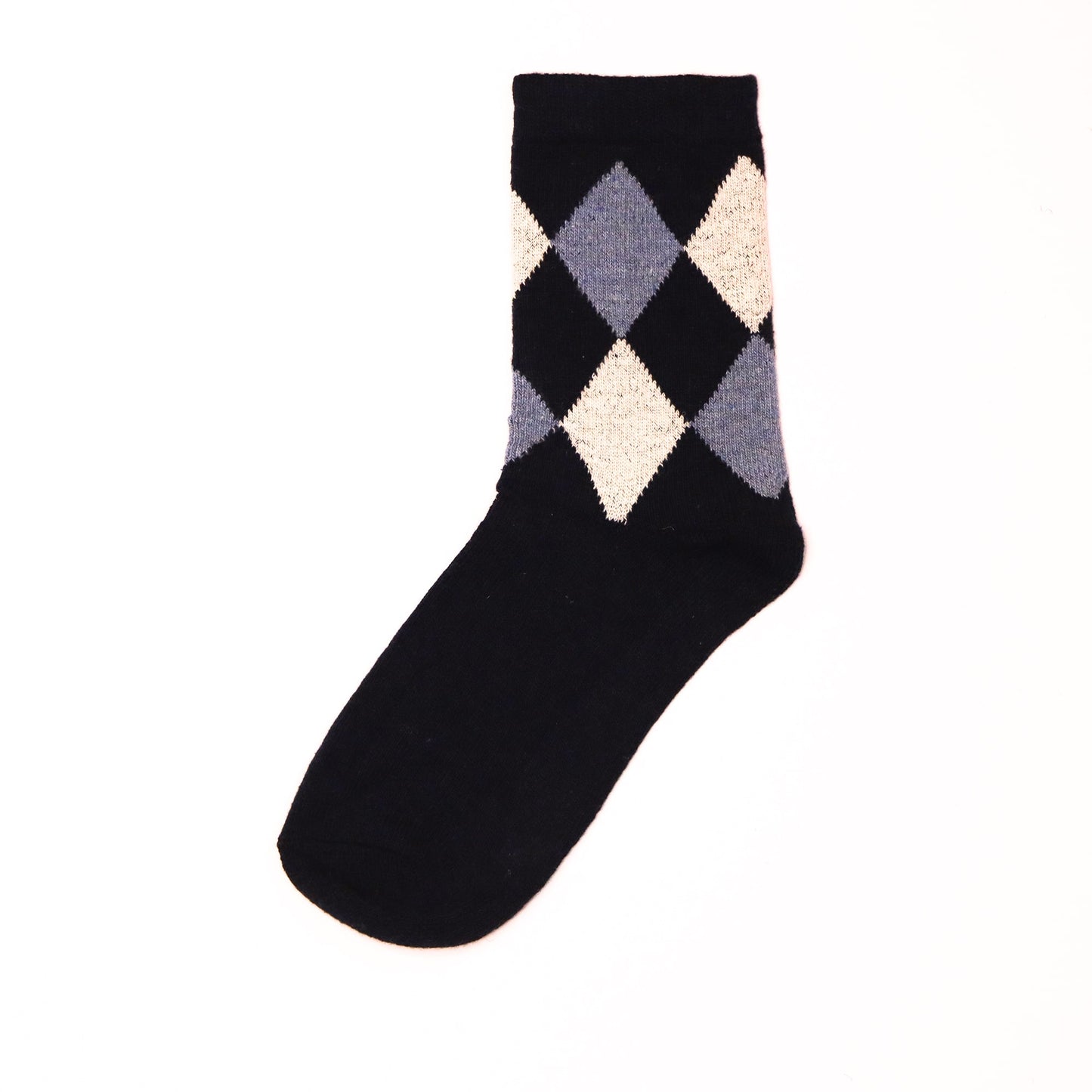 39-45 EU - Argyle Pattern Socks