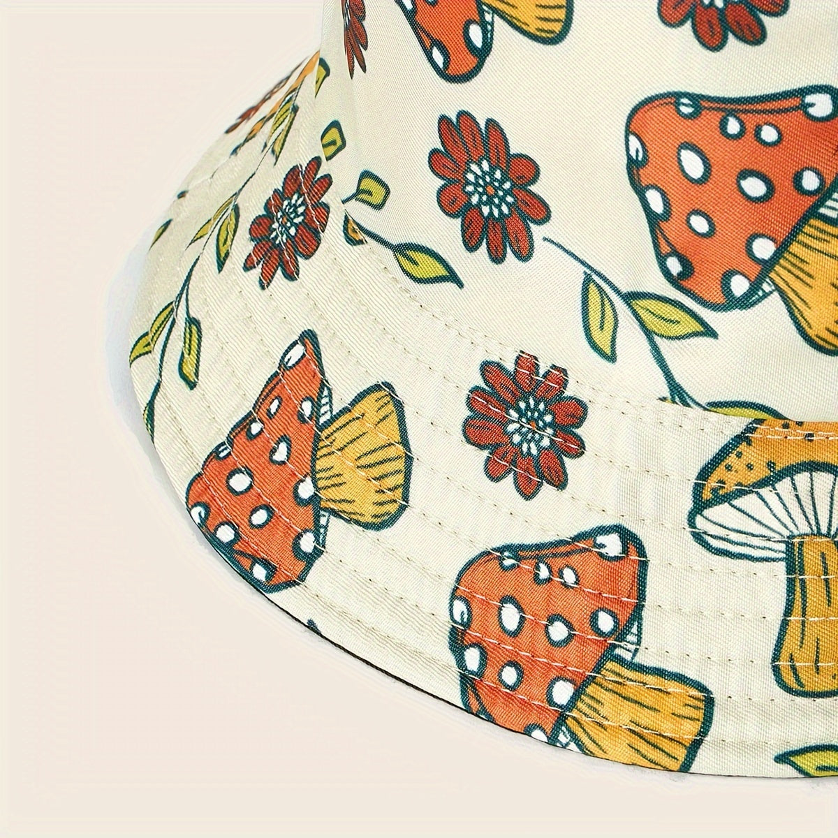 Mushroom Meadow Bucket Hat – Whimsical, Nature-Inspired Vibes