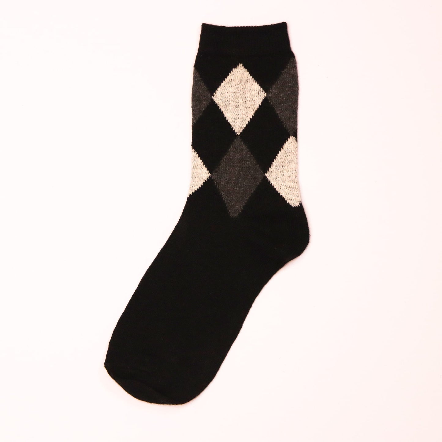 39-45 EU - Argyle Pattern Socks