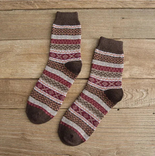 34-37 EU - Cozy Nordic Knit Socks