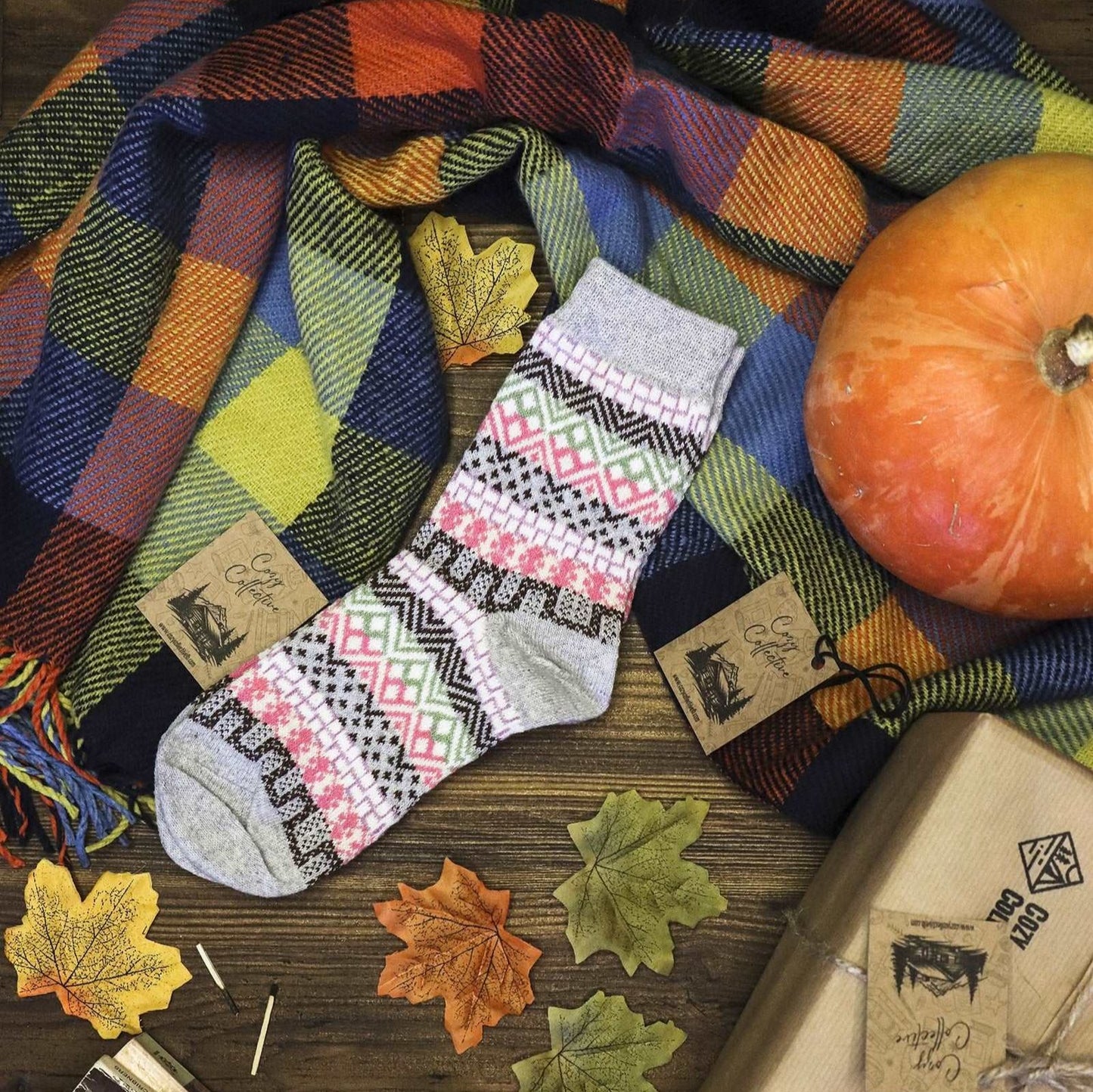 Mystical Midnight Tribal Patterned Socks - 35-41 EU