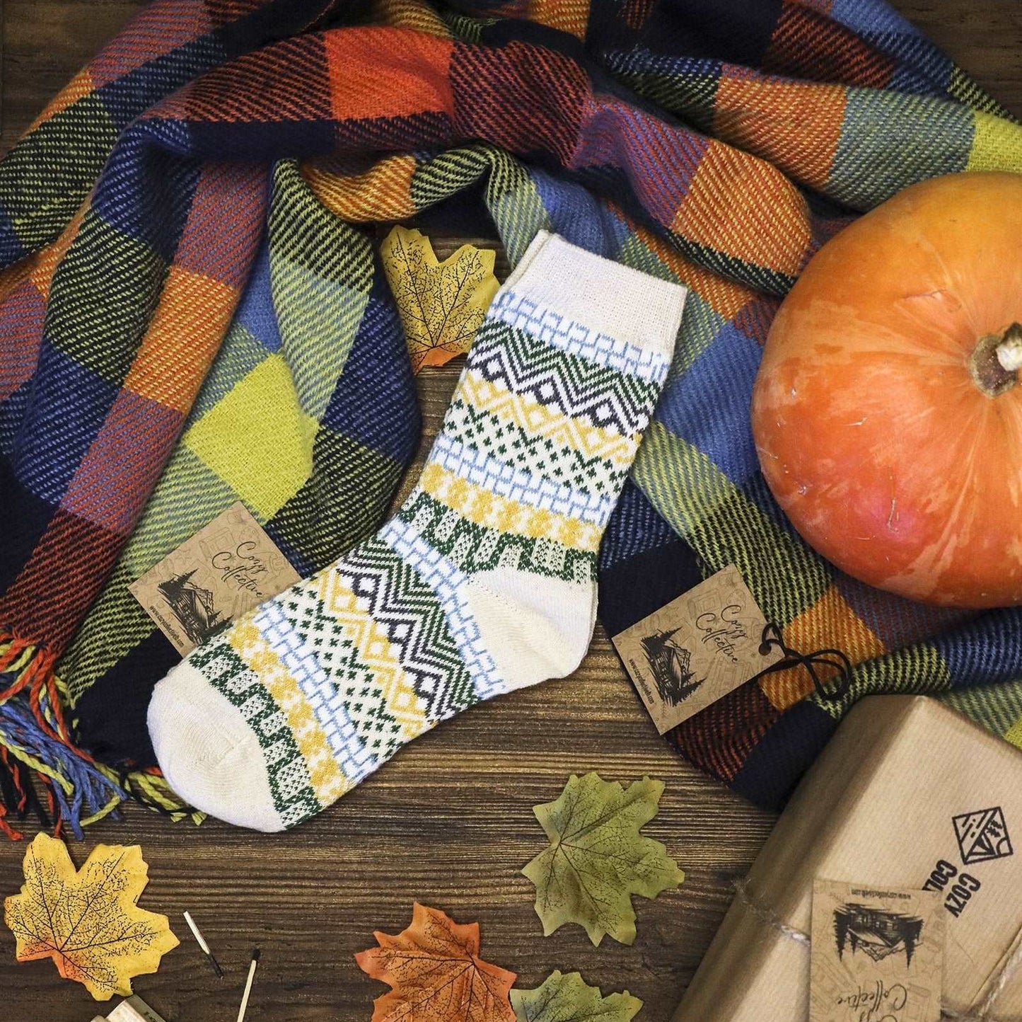 Mystical Midnight Tribal Patterned Socks - 35-41 EU