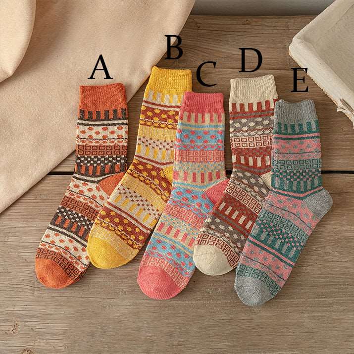 Sizes 35-40 EU | Cozy Nordic Knit Socks