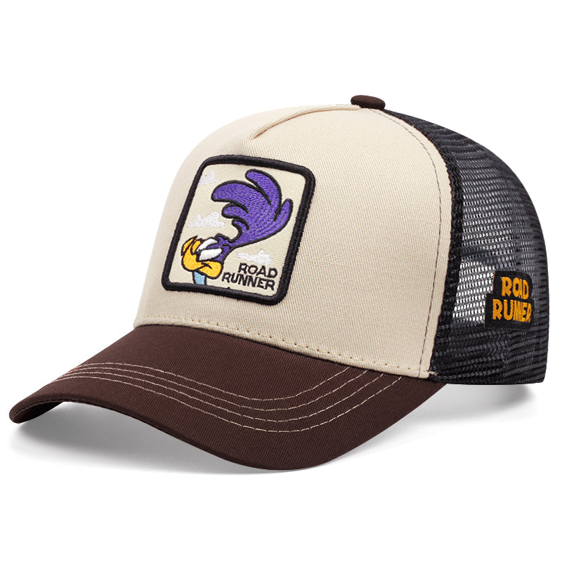 Vintage Road Runner Trucker Cap – Retro Cartoon Mesh Hat