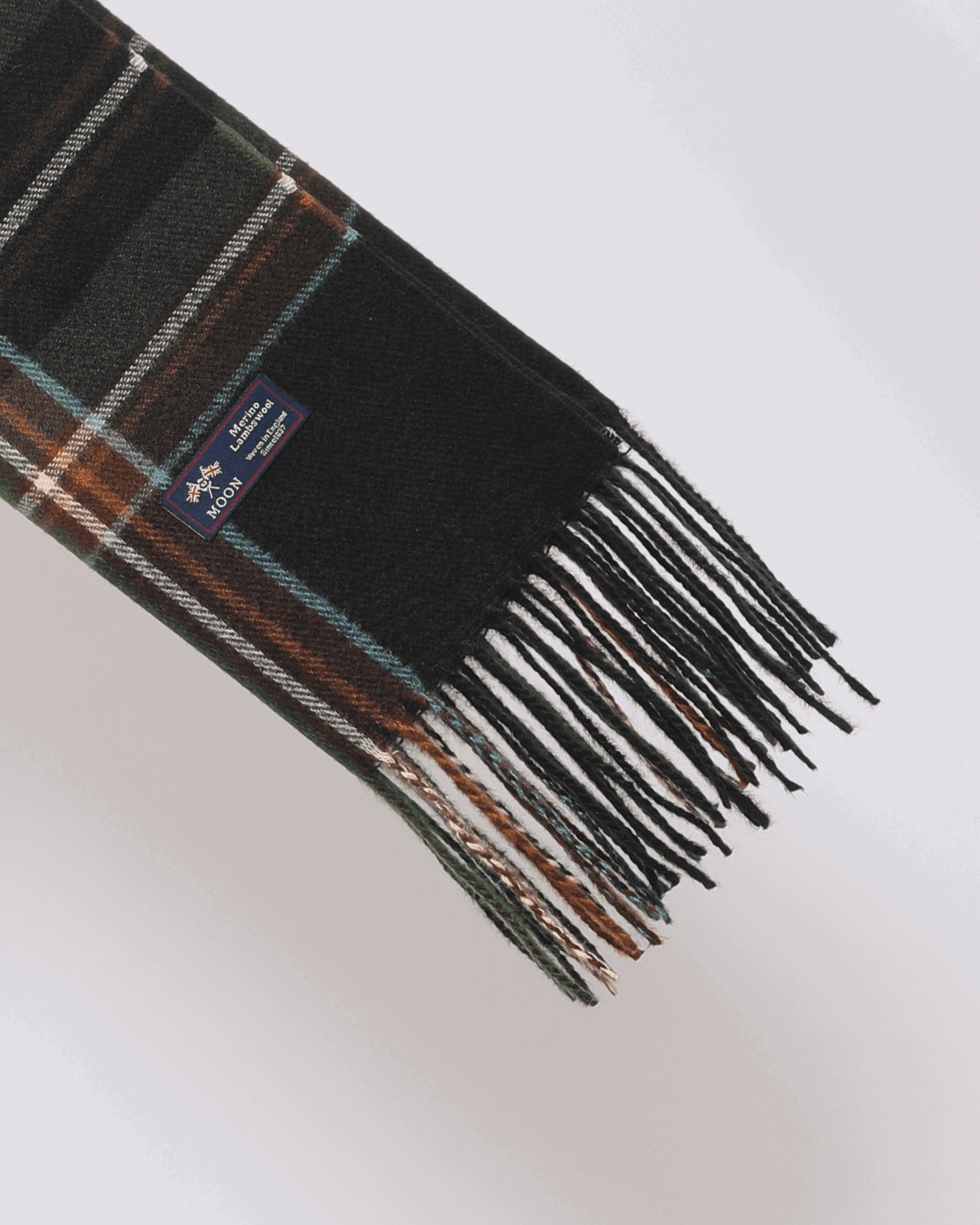 Checkered Scarf in Virgin Wool and Cotton - Cozy Collective LB