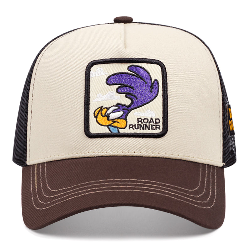 Vintage Road Runner Trucker Cap – Retro Cartoon Mesh Hat