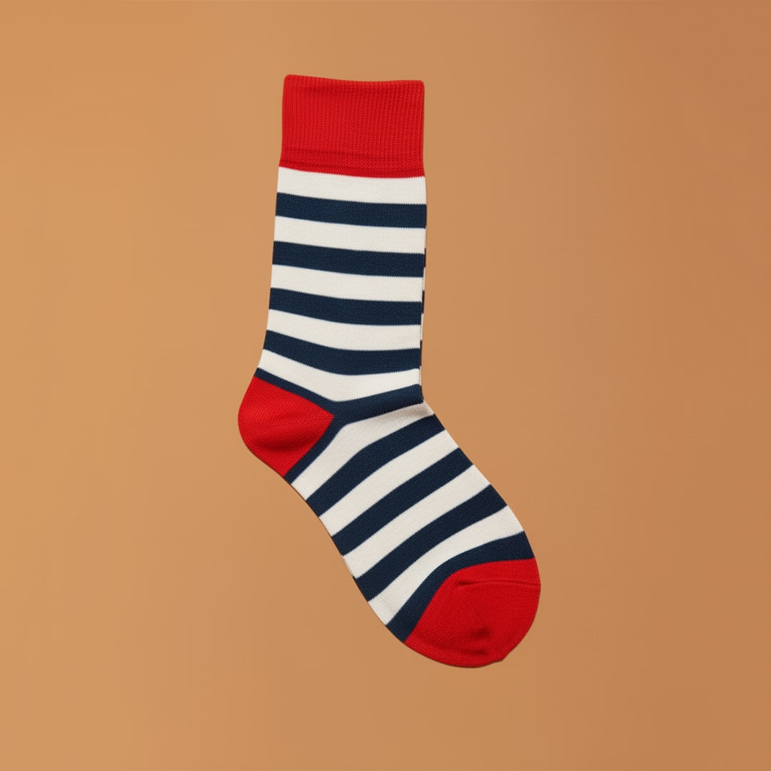 40-44EU | Men's Bold Striped Ankle Socks