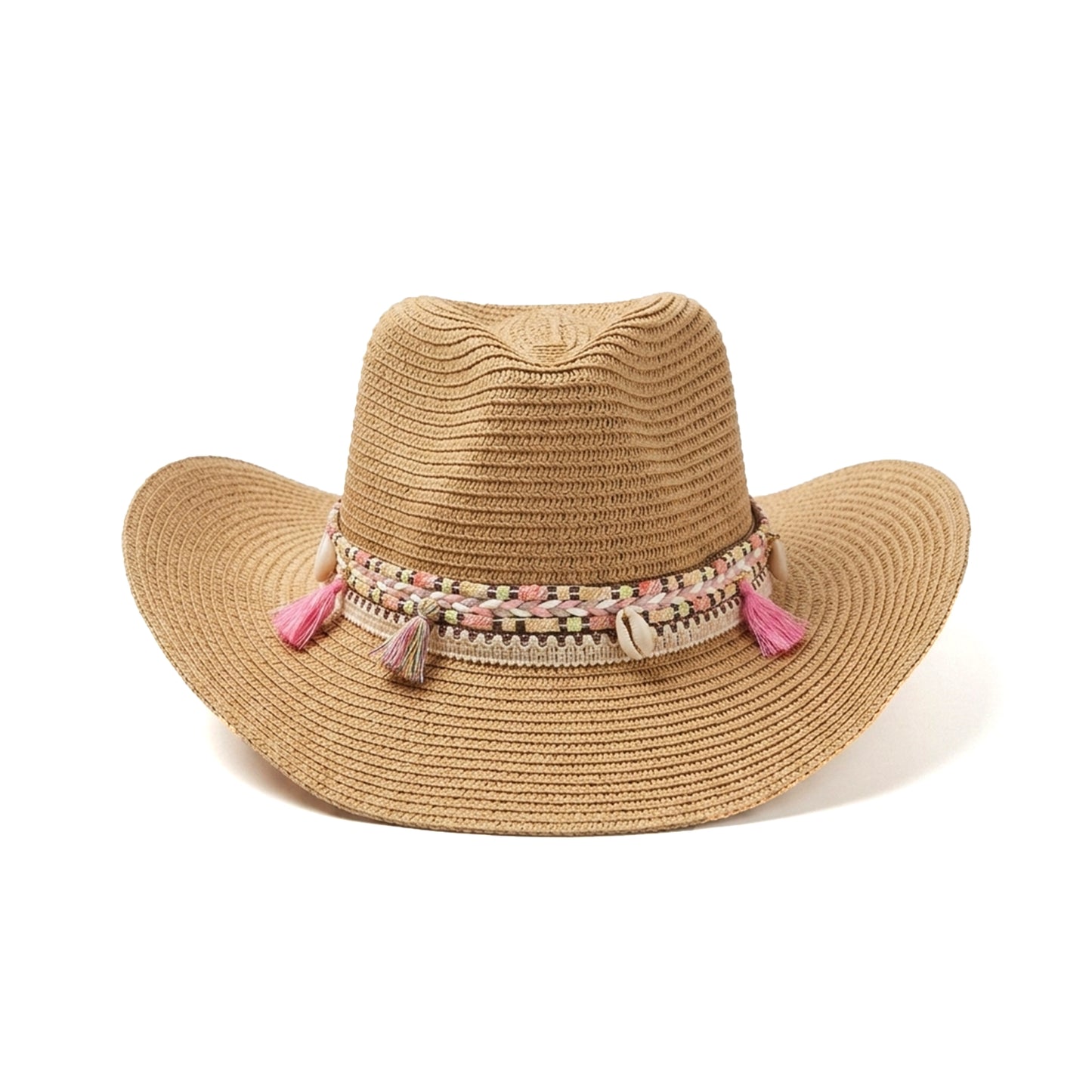 Boho Straw Beach Hat with Shells & Tassels – Summer Fashion Lebanon
