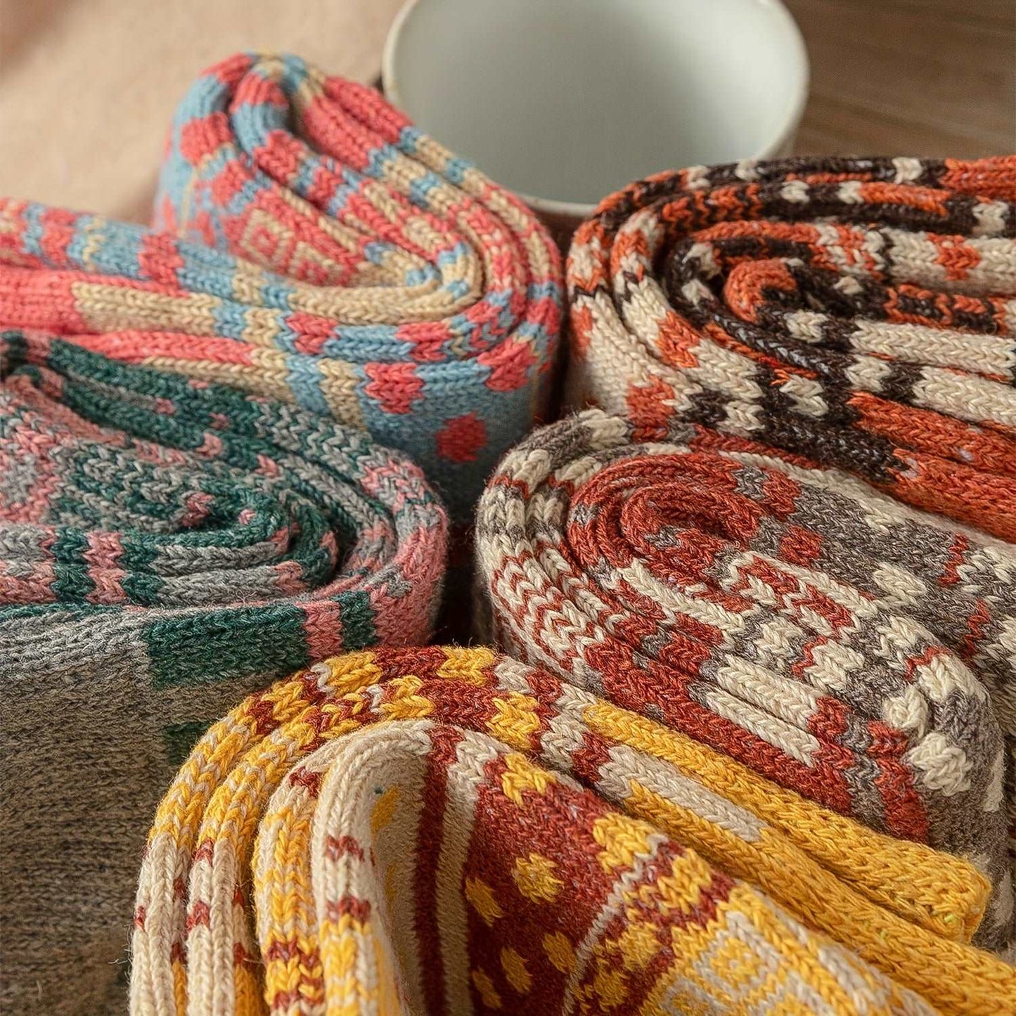 Sizes 35-40 EU | Cozy Nordic Knit Socks