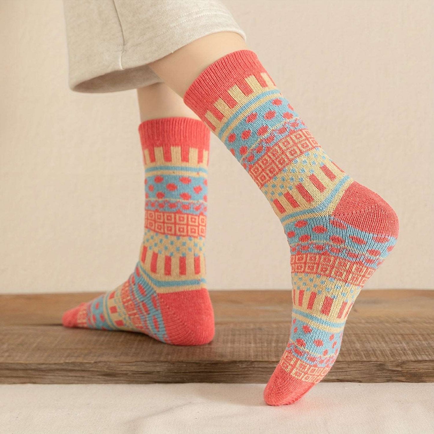 Sizes 35-40 EU | Cozy Nordic Knit Socks
