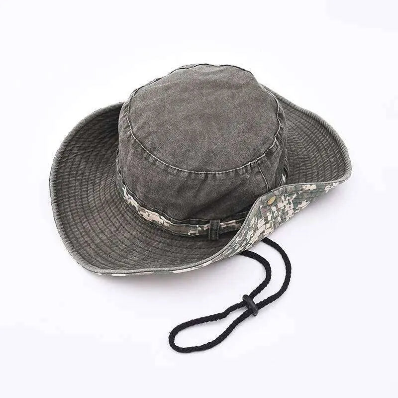 Premium Camo Detail Bucket Hat Lebanon | Wide Brim Outdoor Sun Cap