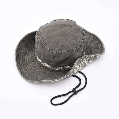 Premium Camo Detail Bucket Hat Lebanon | Wide Brim Outdoor Sun Cap