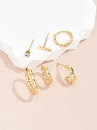 Gold Earring Set - Mix & Match Minimalism