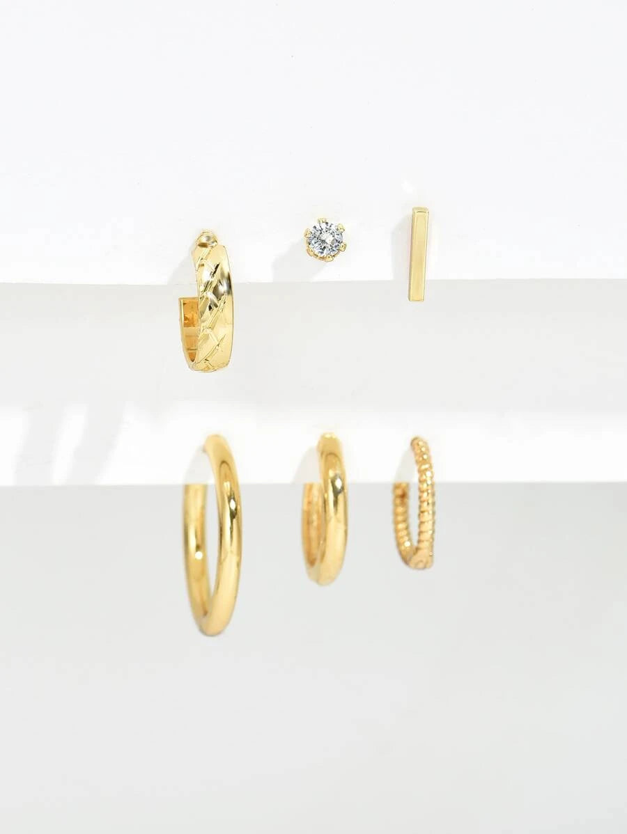 Gold Earring Set - Mix & Match Minimalism