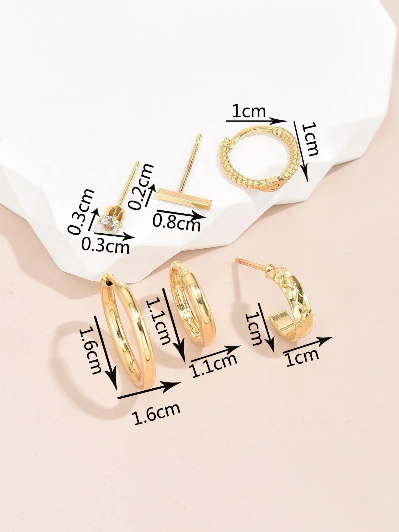 Gold Earring Set - Mix & Match Minimalism