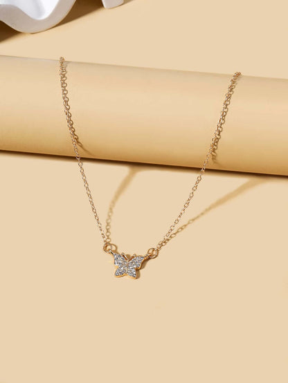 Sparkling Butterfly Necklace - Delicate & Dreamy